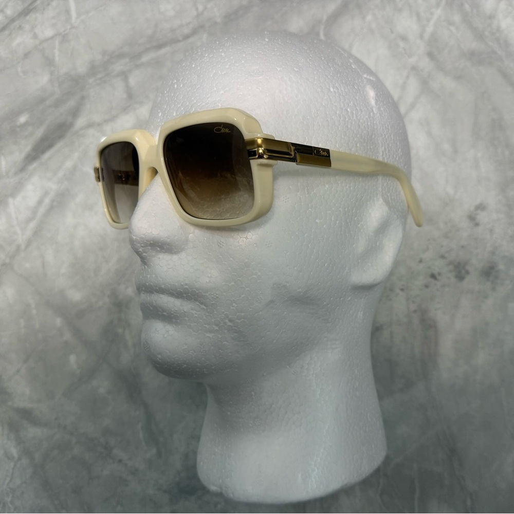 Cazal Legends 607 008 Sunglasses Cream/Gold/Brown Gradient Lenses 56mm unisex
